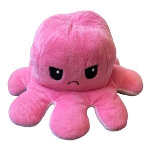 ❤️FREE WITH BUNDLE PURCHASE❤️TeeTurtle Reversible Octopus Pink Plushie